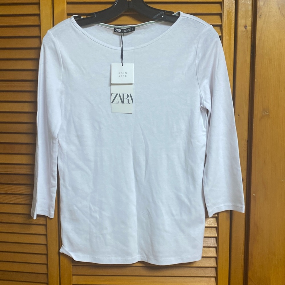 Zara Nice tee long sleeve nice round neck